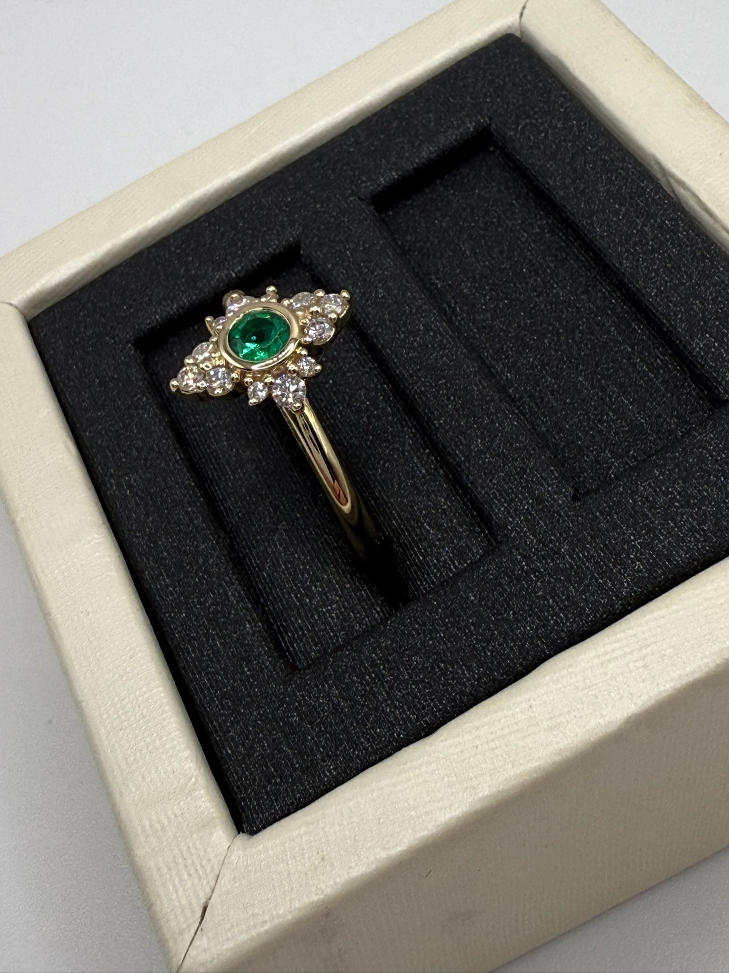 Shimmer Ring in Emerald