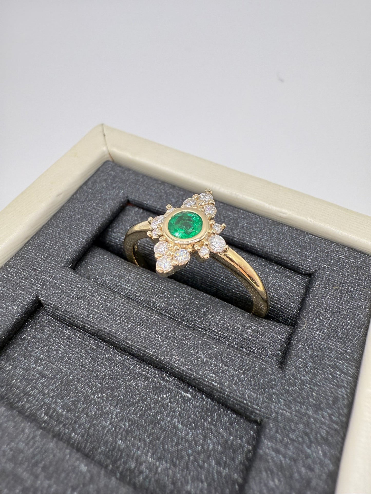 Shimmer Ring in Emerald