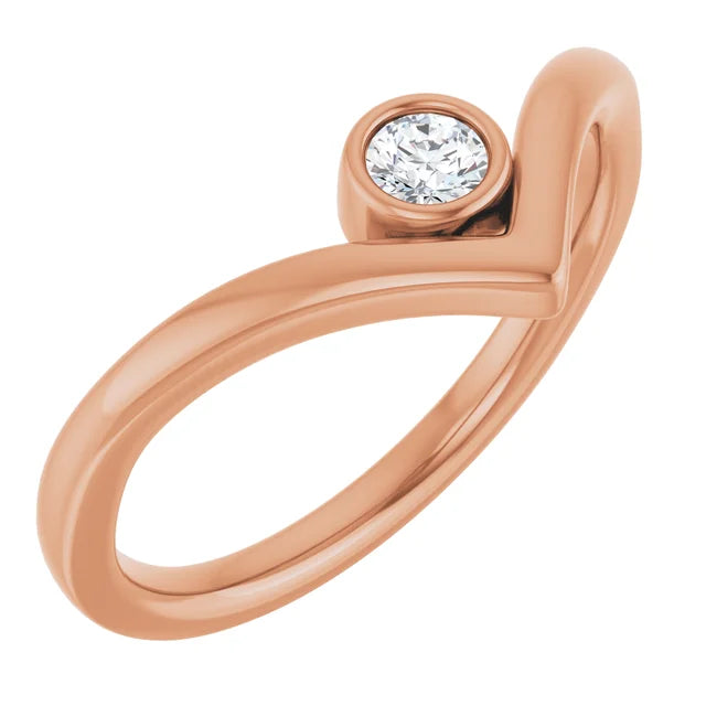 Chevron Bezel Ring