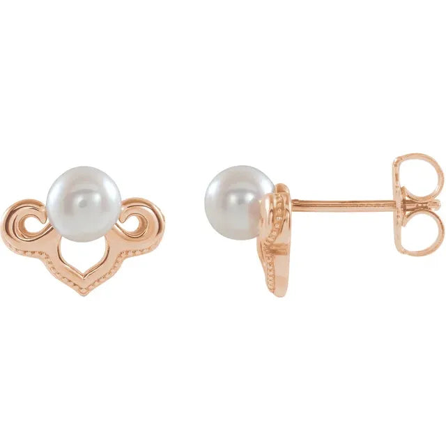 Vintage Pearl Studs