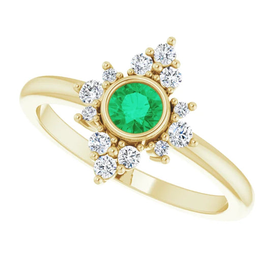 Shimmer Ring in Emerald