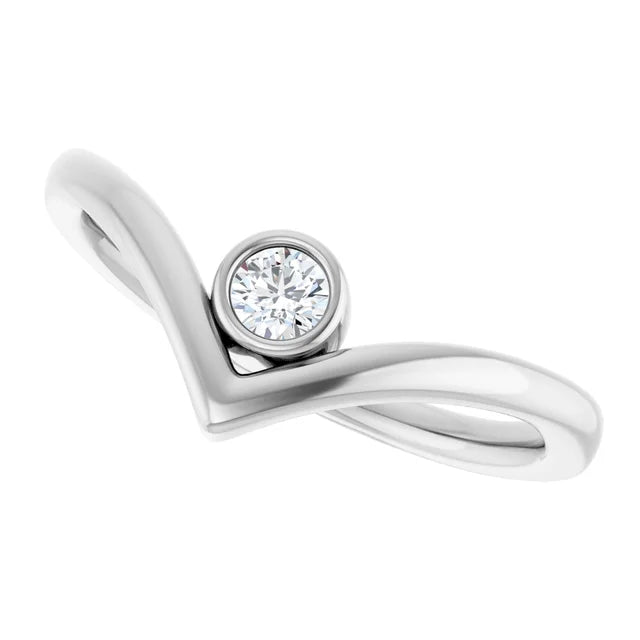 Chevron Bezel Ring