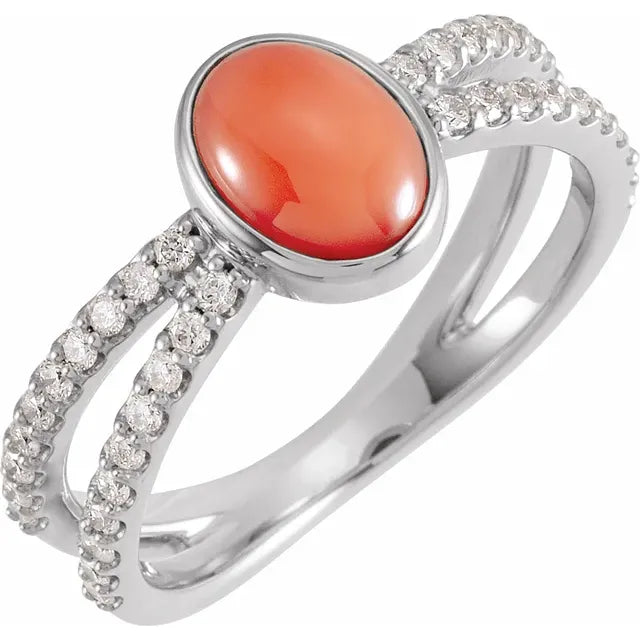 Jellybean Split Shank Ring