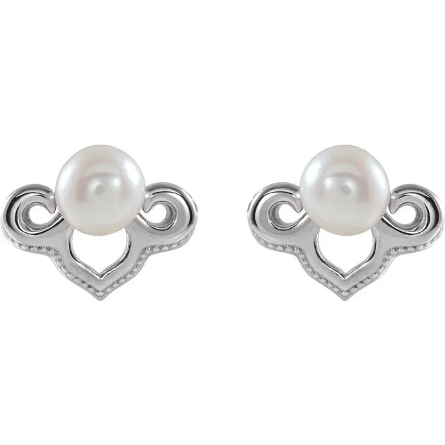 Vintage Pearl Studs