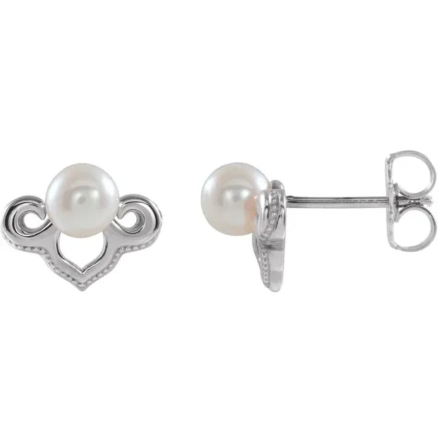 Vintage Pearl Studs