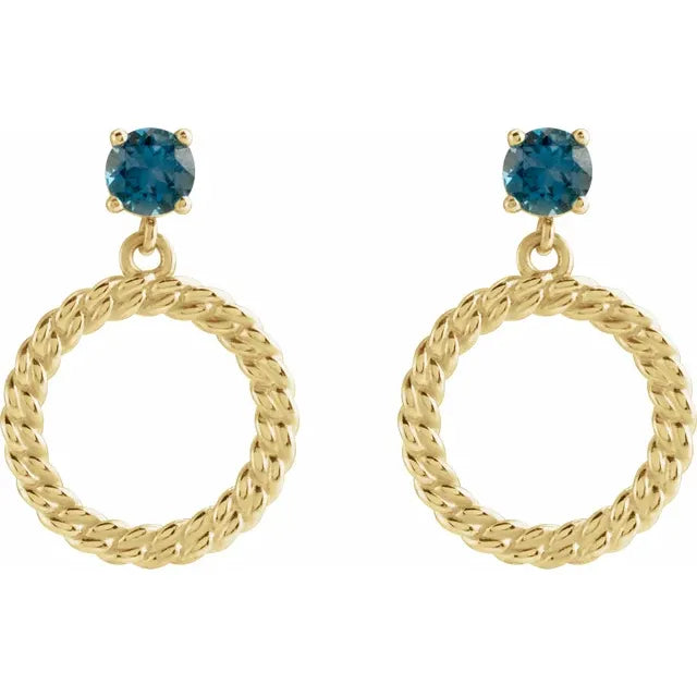 Curb Chain Drop Earring