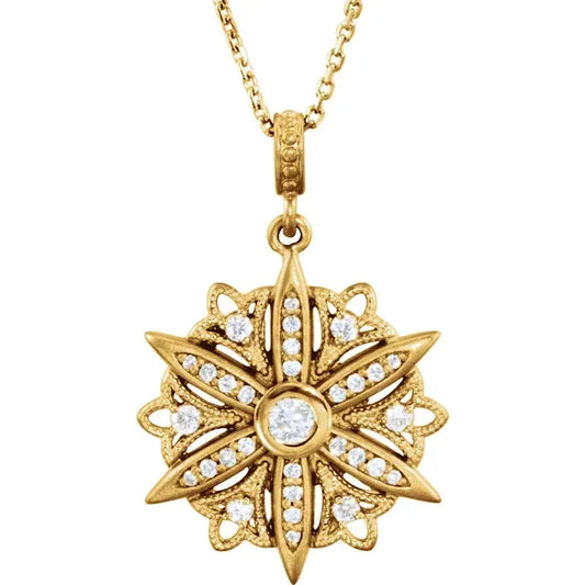 Blooming Filigree Pendant