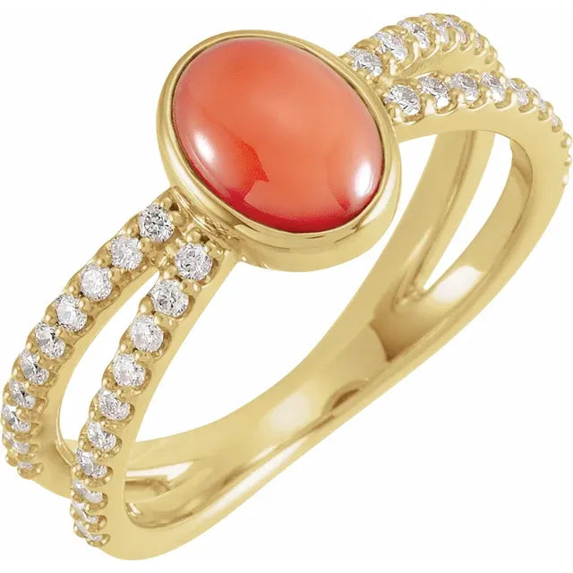 Jellybean Split Shank Ring