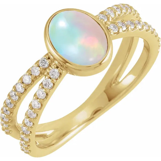 Jellybean Split Shank Ring