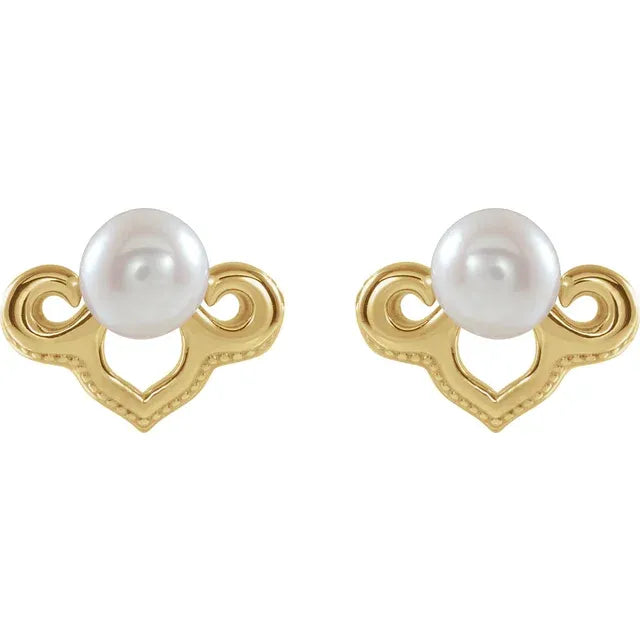 Vintage Pearl Studs