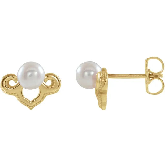 Vintage Pearl Studs